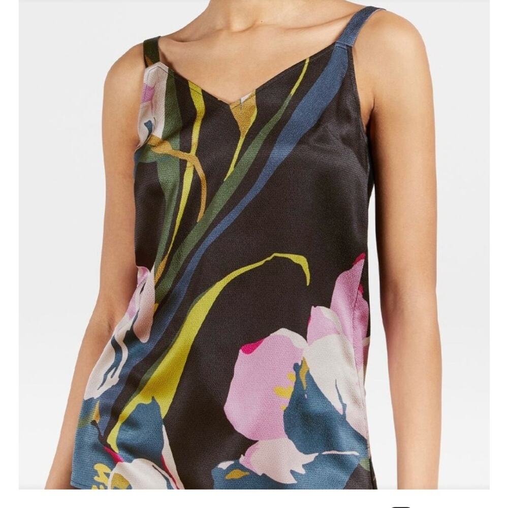 Ted Baker Baylor Longline Floral Cami - Black/Multi - Size 3 (US 8)